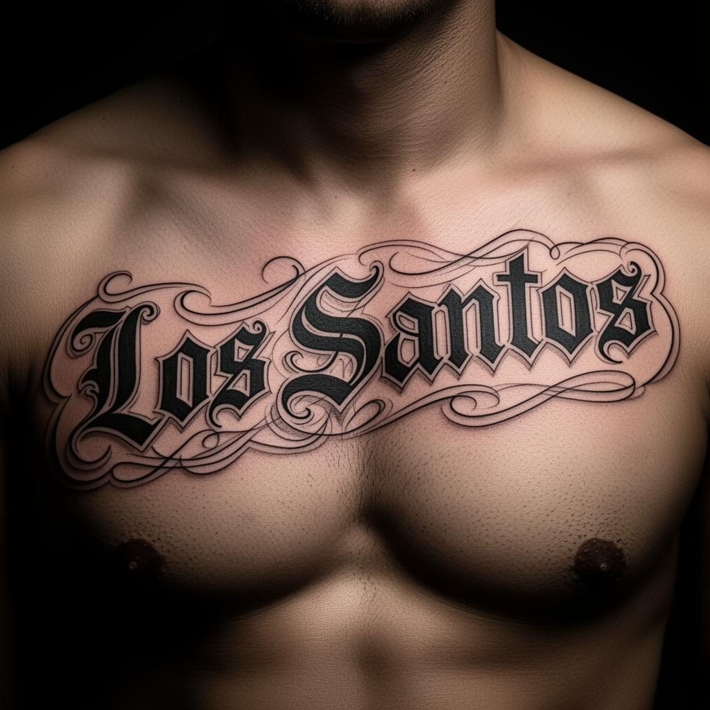 Esempio di tatuaggio stile Lettering